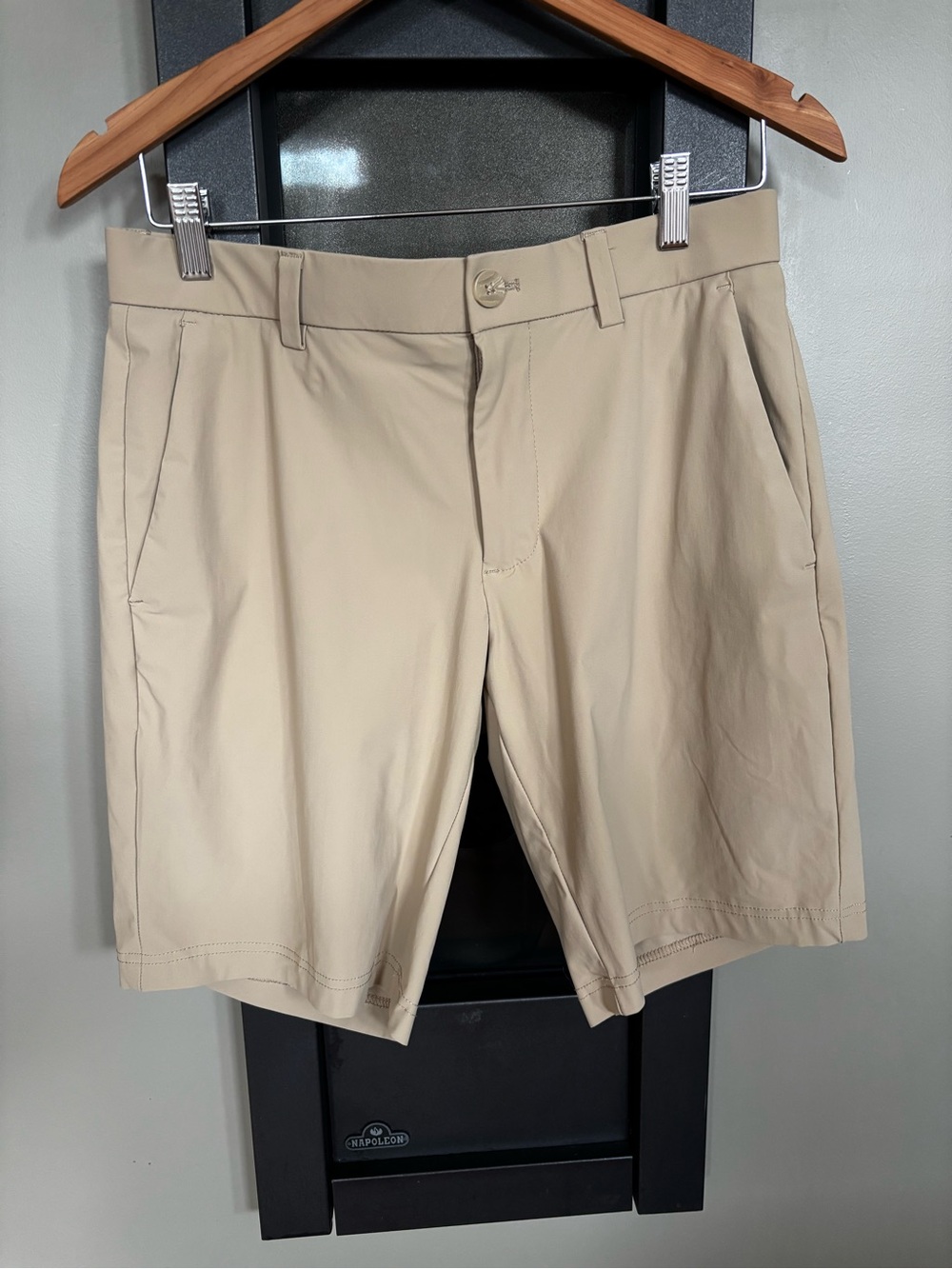 Callaway Opti Dri Golf Shorts Mens 30 Khaki Performance 9 Inch Inseam